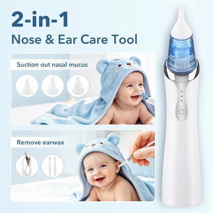 2-in-1 Smart Vacuum Earwax & Nasal Mucus Cleaner Kit